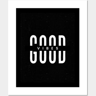 Good vibes typography design Posters and Art